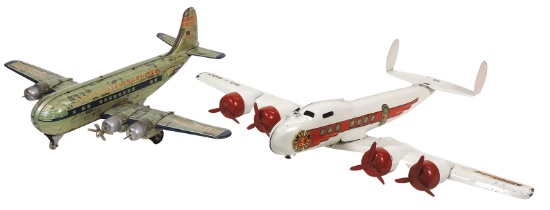 Toy Airplanes (2), Buddy L pressed steel air cruiser #603 & litho on tin Bo