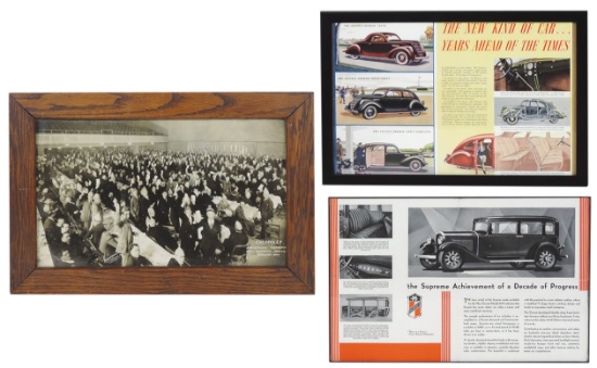 Automobilia Sales Brochures & Photo (3), 1931 Durant Model 619, 1939-40 Lin