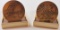 Two John Deere Credit Union Medallions