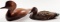 2 Carved Wood Decoys