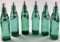 A 6 Pack of Glass Codd “Marble” Bottles,