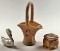 3pc Vintage Art Glass