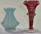 A Pair Of Threaded Art Glass Vases