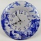 A Blue & White Delft Enameled Wall Clock,