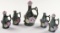 5 Shafer & Vater White Rose Jasperware.