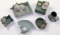 6 Shafer & Vater White Rose Jasperware,