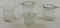 4 Hat Form Glass Vase & Ice Tubs