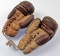 Pair of Vintage Leather Boxing Gloves