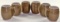 Set of 6 Uhl Pottery Handled Mugs