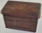 A Vintage Oil Cloth Covered Small Chest