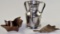 A Vintage Pewter & Brass Lot