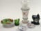 6Pc Antique Glass & Ceramics