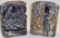 Antique hand carved stone book ends