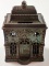 A 19th C Cast Iron Bank Building w/domed roof, Exc+ cond with 80% orig lust