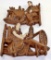 2 Large vintage ceramic decorations