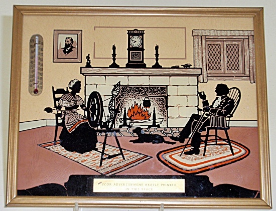 A Fine Advertising Thermometer Silhouette,