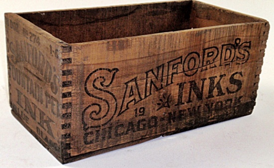 A Sanford's Ink Shipping Crate