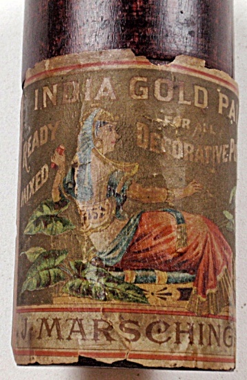 An India Gold Paint Bottle