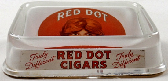 A Red Dot Cigars Change Tray