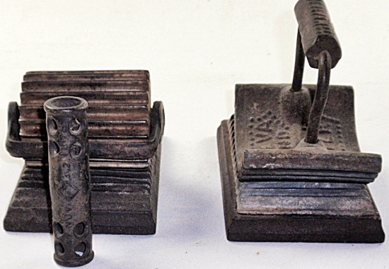 A Pair Of 2pc Fluting Irons