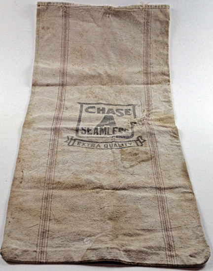 A Printed Linen Storage Sack