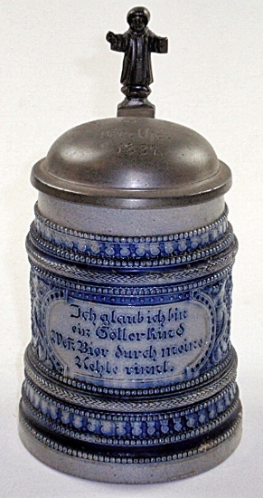 A 19th C. German Blue Gray Stein
