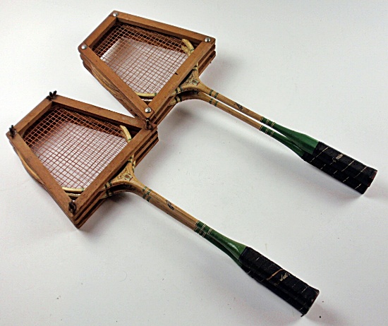 Set Of 4 Vintage Badminton Rackets