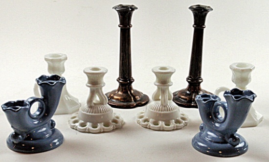 4 Pair Of Candlesticks