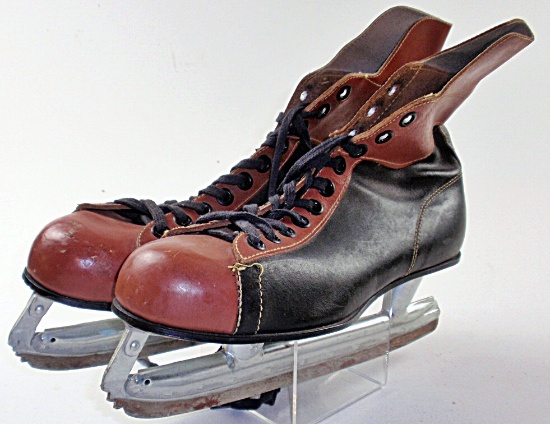 Pair of Vintage Maple Leaf Brand Hockey Skates
