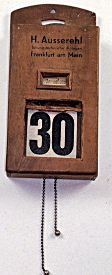 A German Advertising Perpetual Wall Calendar