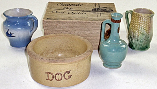 8Pc Art Pottery