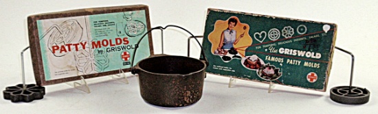 A Griswold Deep Patty Cast Iron Lot