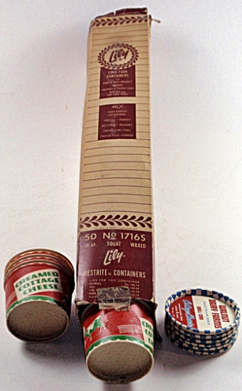 Vintage Case of Lily Food Containers