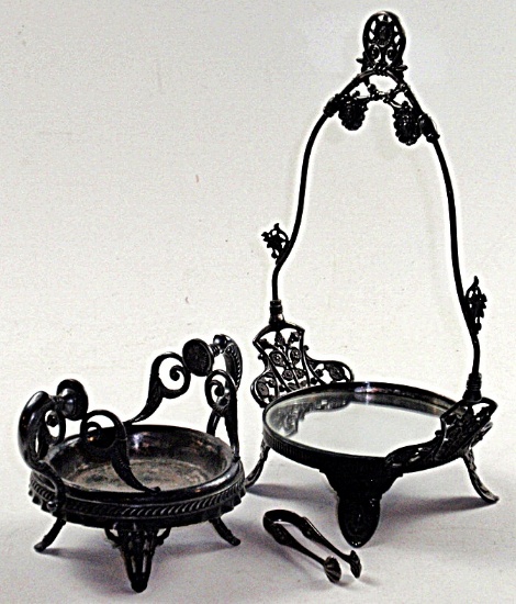 2 Victorian Quadruple plate Stands