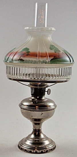 A Fine Nickle-Plate Aladdin Lamp
