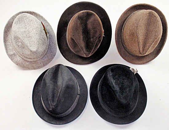 5 Vintage Men's Hats