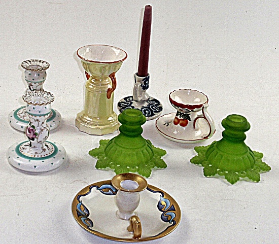 8 Pc Vintage Candleholders