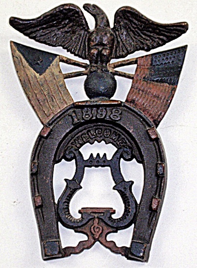 Cast Iron Good Luck-Welcome Horseshoe