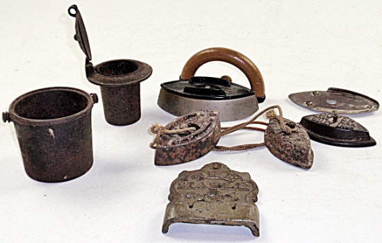 6 Pc Vintage Cast Iron