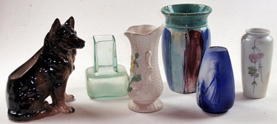Vintage Art Pottery & Glass Lot
