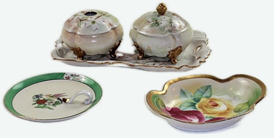 5Pc Hand Painted Porcelain