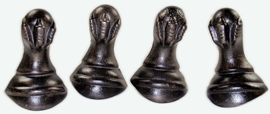 Matching antique metal claw feet for tub (4)