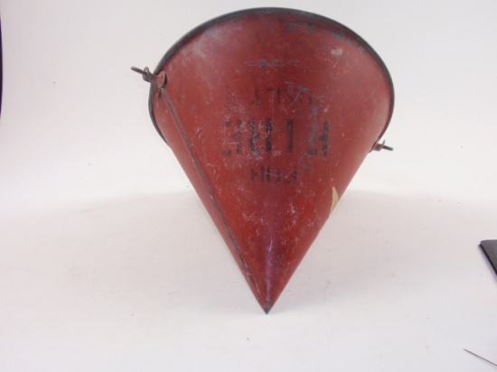 Antique metal Rail Road fire extinguisher