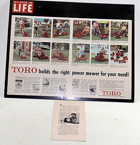 2 Life Magazine poster boards for Toro ads