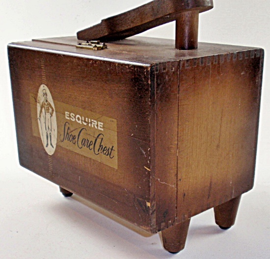 A Vintage Esquire Shoe Care Chest