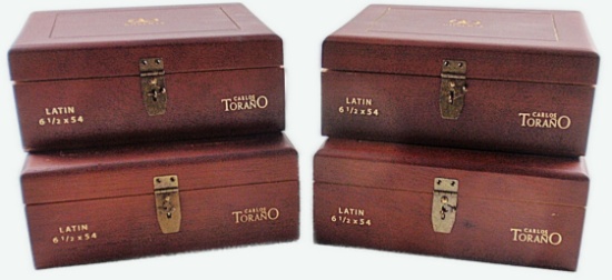 4 Carlos Torano Cigar Boxes