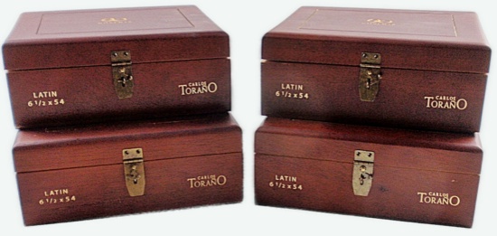 4 Carlos Torano Cigar Boxes