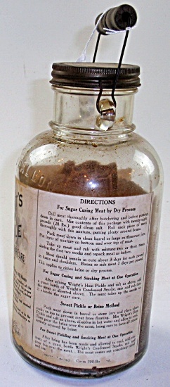 A Wright's Ham, Pickle & Sugar Cure Jar