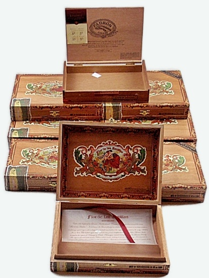 8 Wooden Cigar Boxes