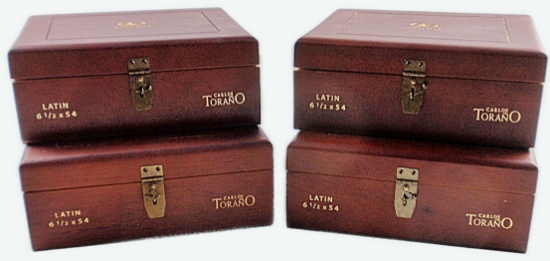 4 Carlos Torano Cigar Boxes
